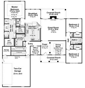 Main Floor for House Plan #348-00148
