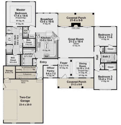 Main Floor for House Plan #348-00148