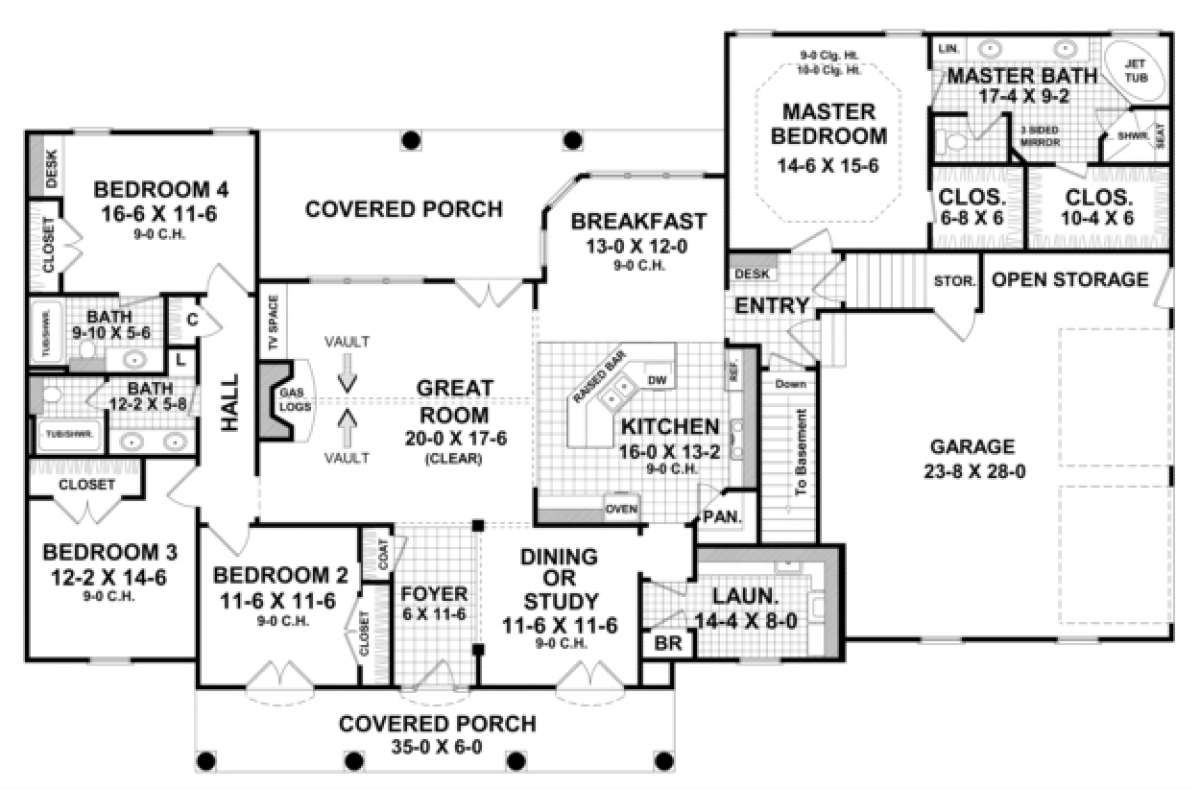 Main Floor for House Plan #348-00149