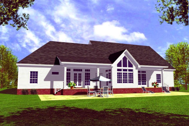 Traditional House Plan #348-00150 Elevation Photo