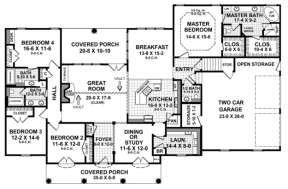 Main Floor for House Plan #348-00153