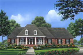 French Country House Plan #348-00154 Elevation Photo