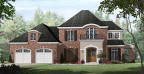 European House Plan #348-00155 Elevation Photo