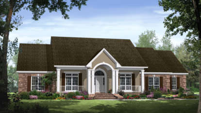 Country House Plan #348-00156 Elevation Photo