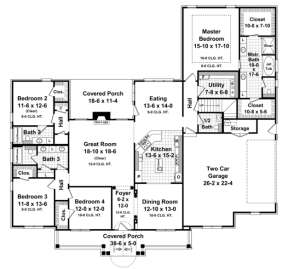 Main Floor for House Plan #348-00157