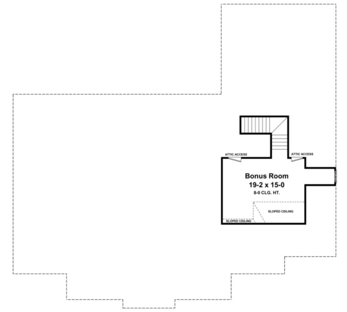 Bonus Room for House Plan #348-00157