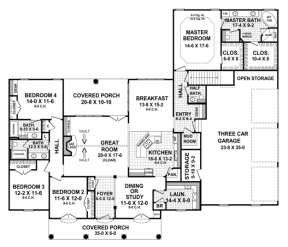 Main Floor for House Plan #348-00158