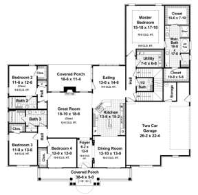 Main Floor for House Plan #348-00159