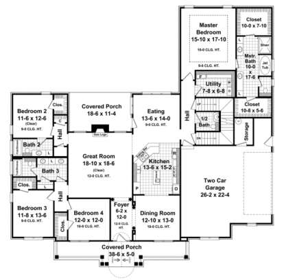 Main Floor for House Plan #348-00159