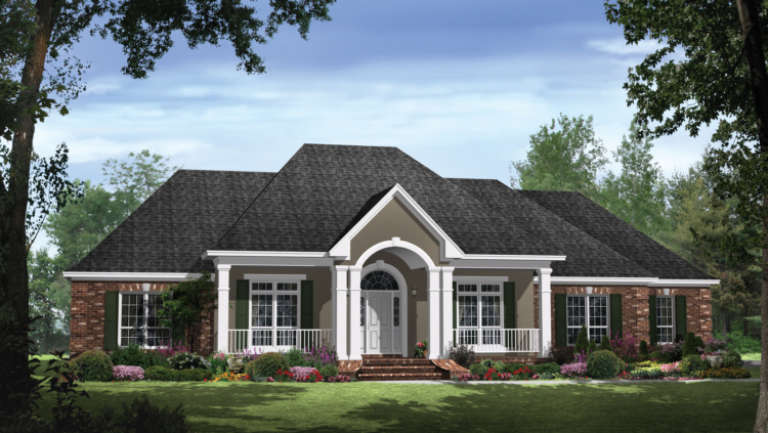 Traditional House Plan #348-00160 Elevation Photo
