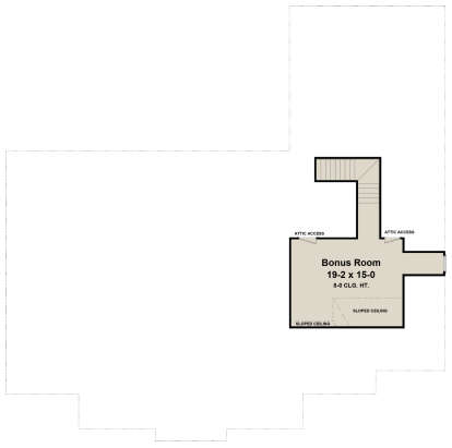 Bonus Room for House Plan #348-00160