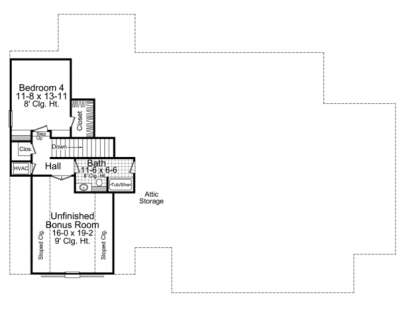 Second Floor for House Plan #348-00161