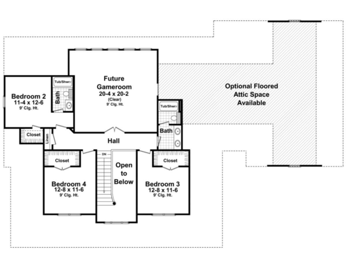 Second Floor for House Plan #348-00163