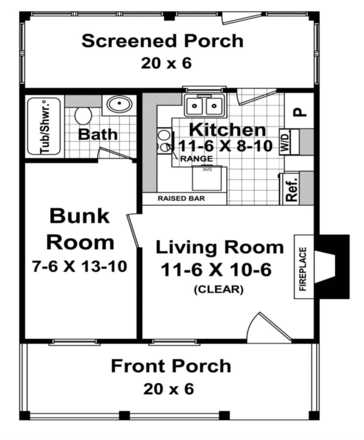 Main Floor for House Plan #348-00164