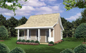 Cottage House Plan #348-00165 Elevation Photo