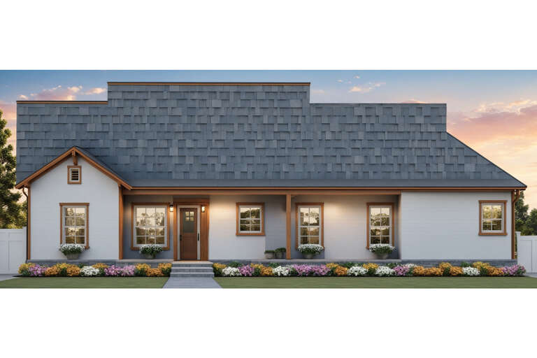 Craftsman House Plan #348-00169 Elevation Photo