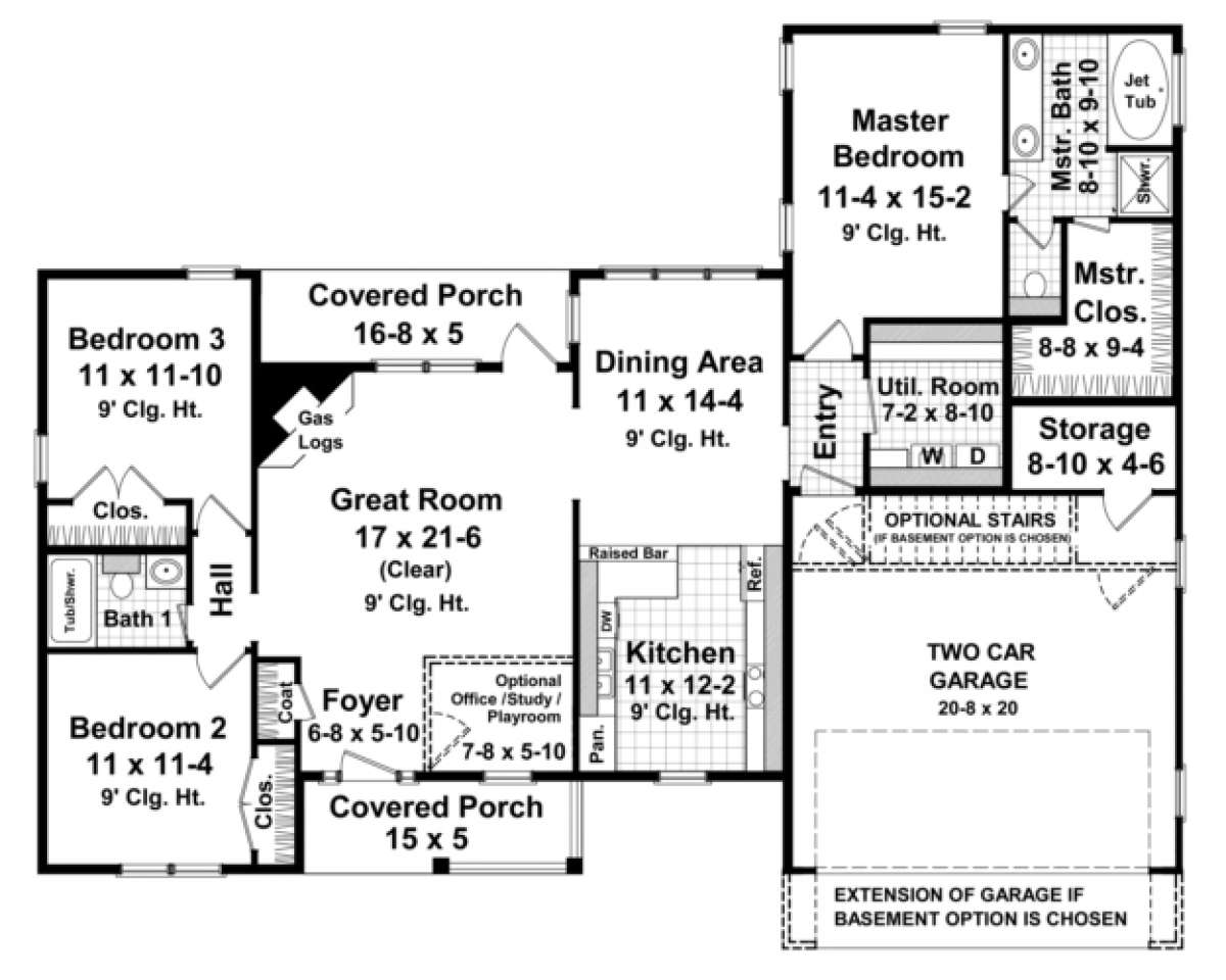 Main Floor for House Plan #348-00170