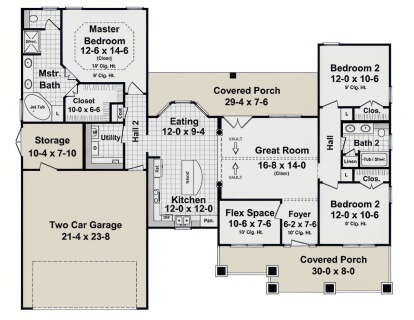 Main Floor for House Plan #348-00171