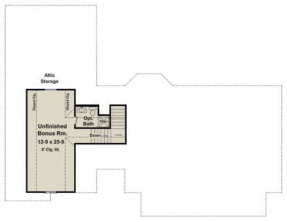 Bonus Room for House Plan #348-00172