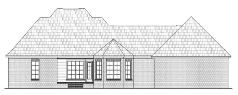 Traditional House Plan #348-00173 Elevation Photo