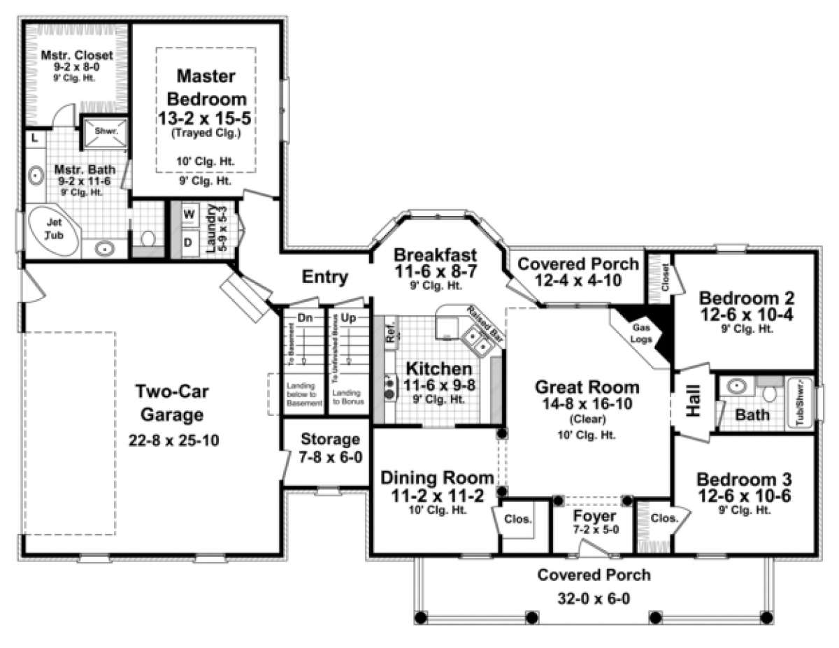 Main Floor for House Plan #348-00173
