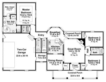 Main Floor for House Plan #348-00173