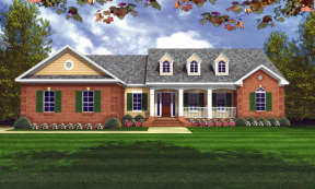 Ranch House Plan #348-00174 Elevation Photo