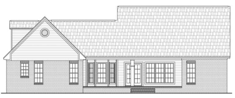 Traditional House Plan #348-00175 Elevation Photo