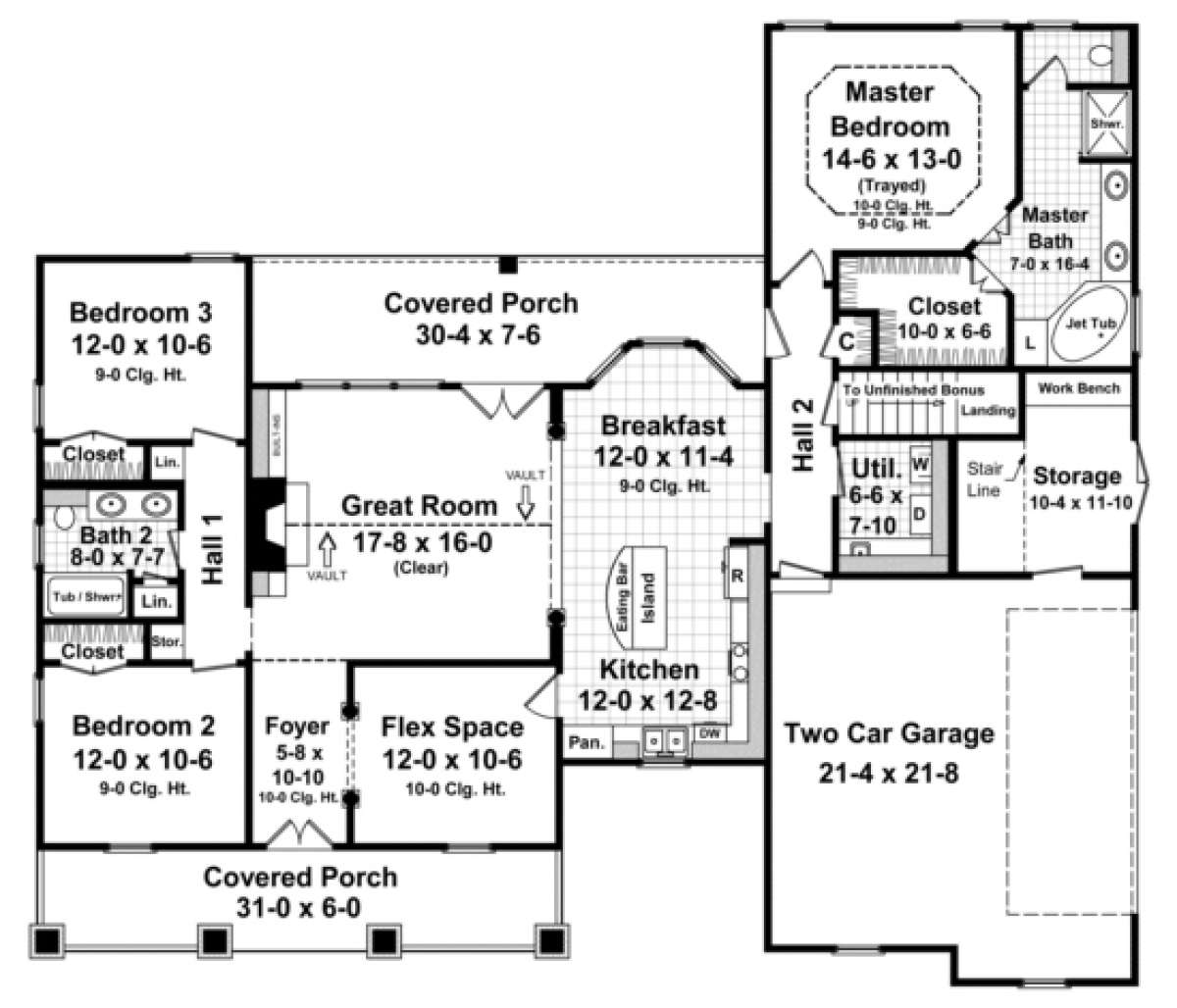 Main Floor for House Plan #348-00175