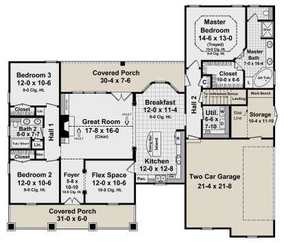 Main Floor for House Plan #348-00175