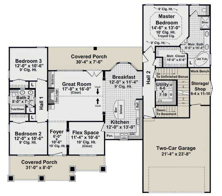House Plan House Plan #3781 Drawing 1