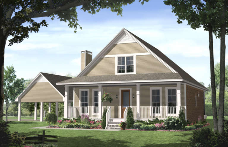 Country House Plan #348-00177 Elevation Photo