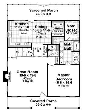 Main Floor for House Plan #348-00177