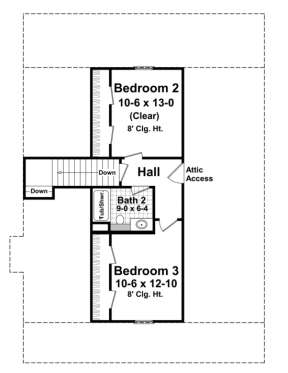 Second Floor for House Plan #348-00177