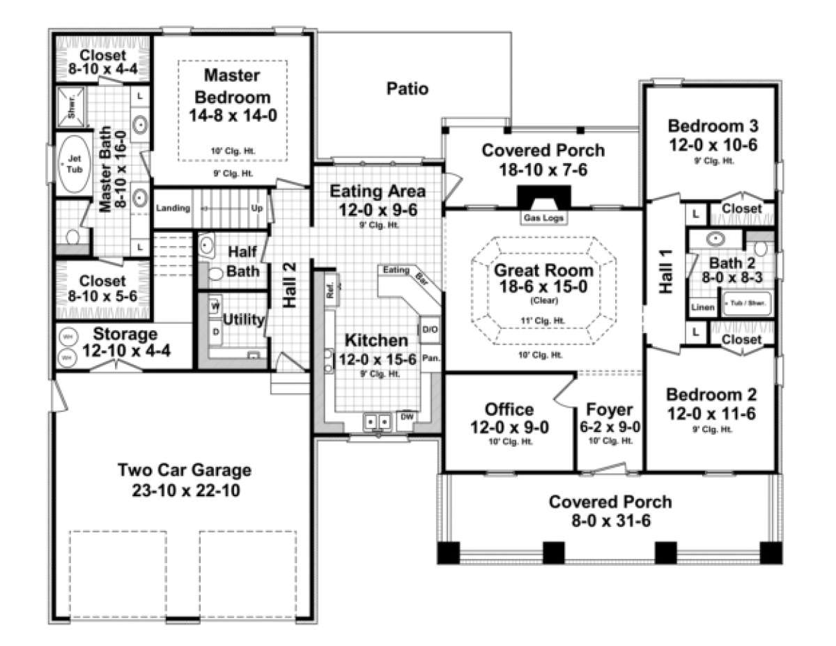 Main Floor for House Plan #348-00178
