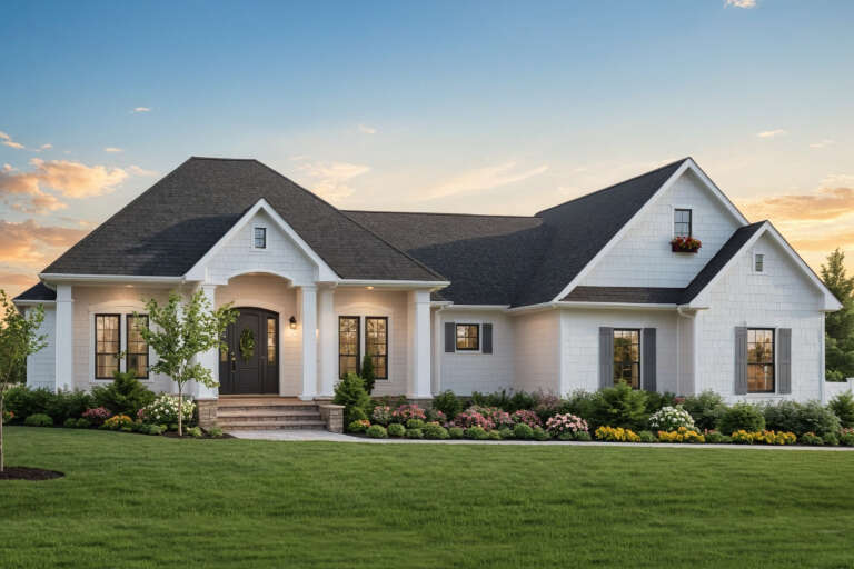 House Plan House Plan #3784 Angled Front Elevation