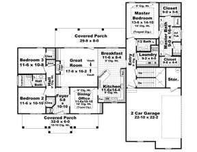 Main Floor for House Plan #348-00179