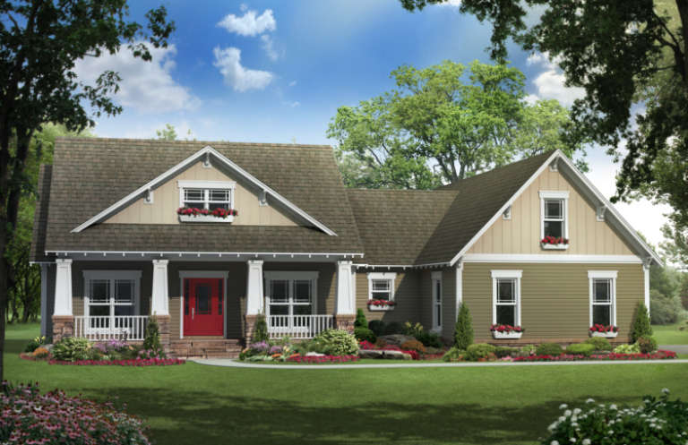 Country House Plan #348-00180 Elevation Photo