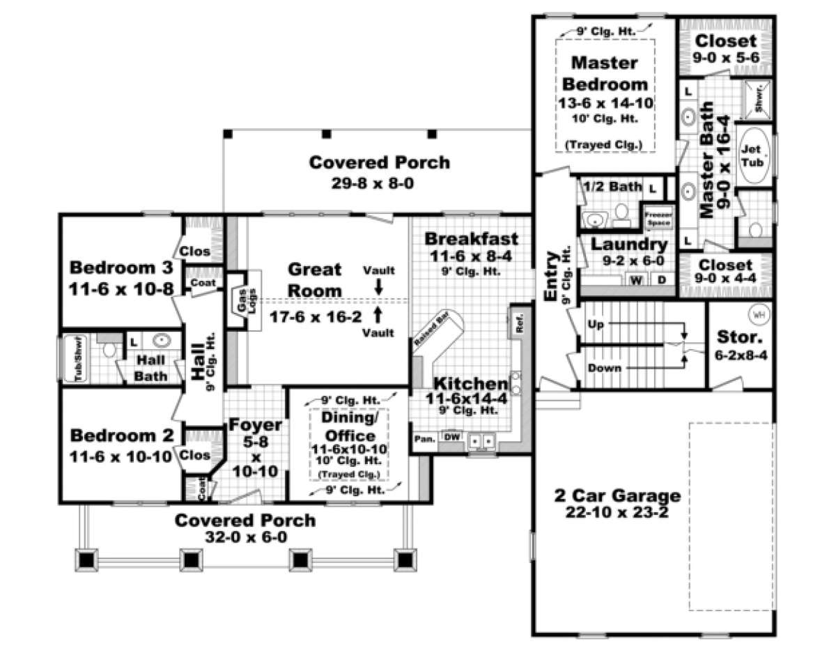 Main Floor for House Plan #348-00180
