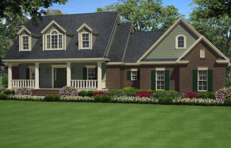 Country House Plan #348-00181 Elevation Photo