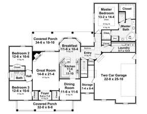 Main Floor for House Plan #348-00181