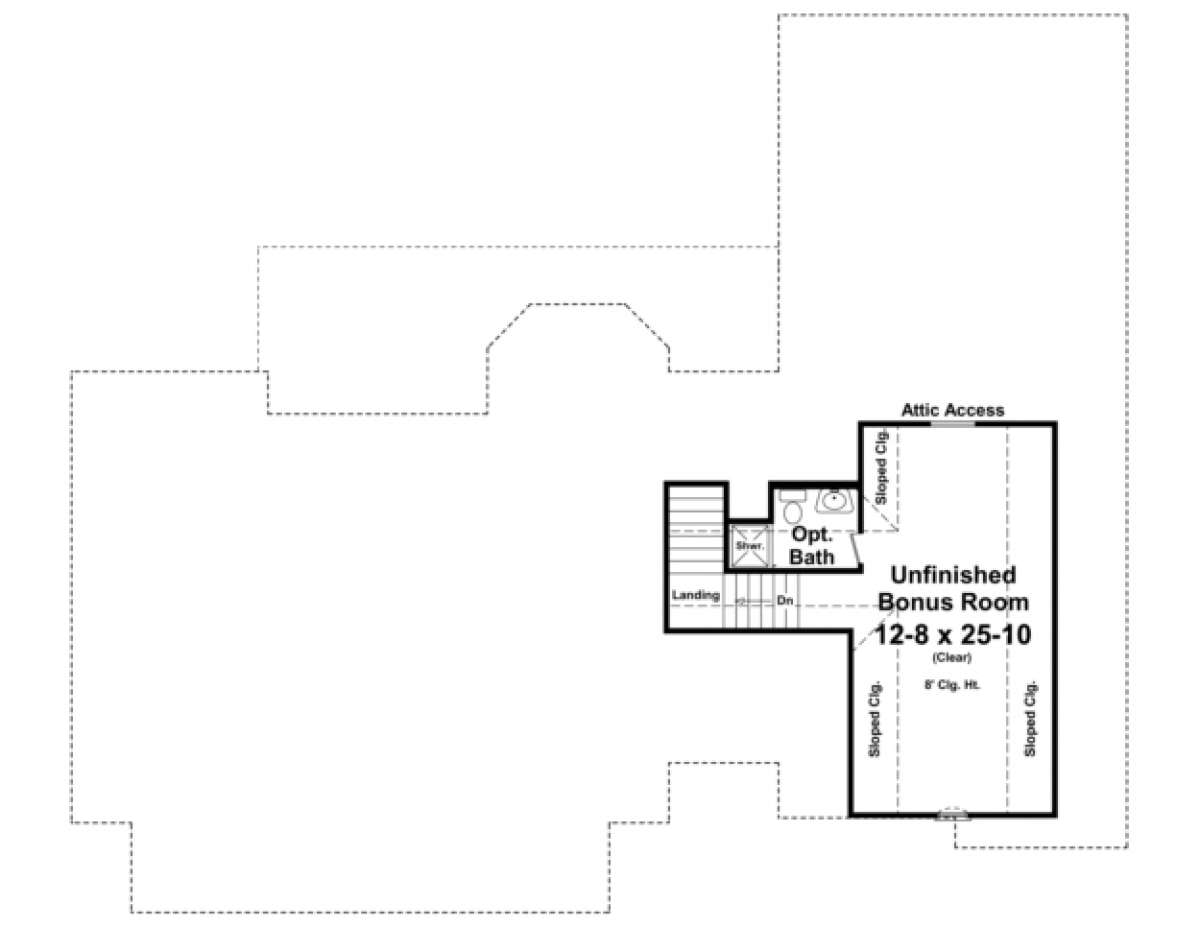 Bonus Room for House Plan #348-00181