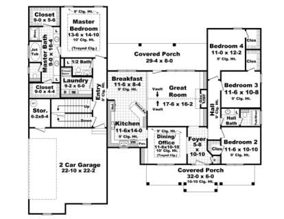Main Floor for House Plan #348-00183