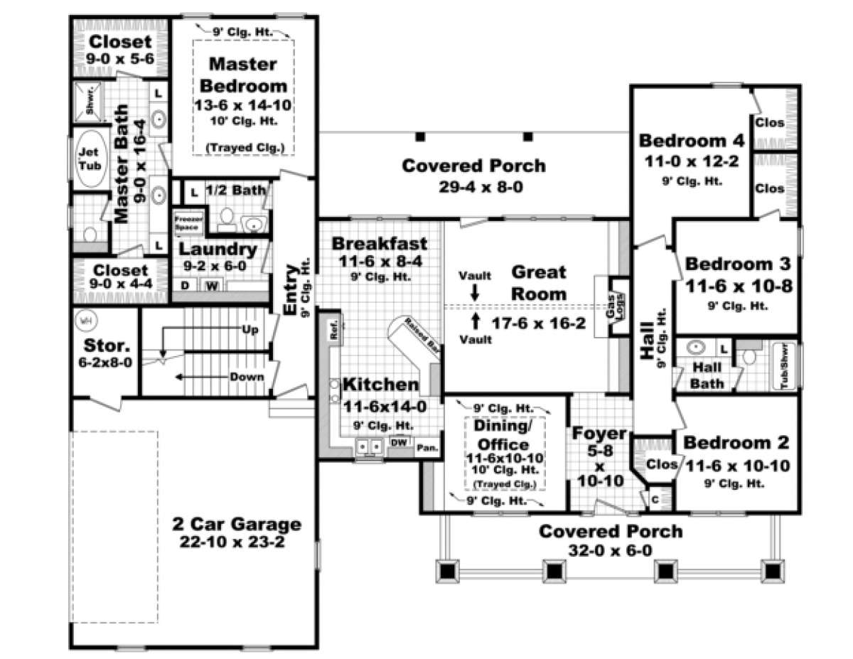 Main Floor for House Plan #348-00184