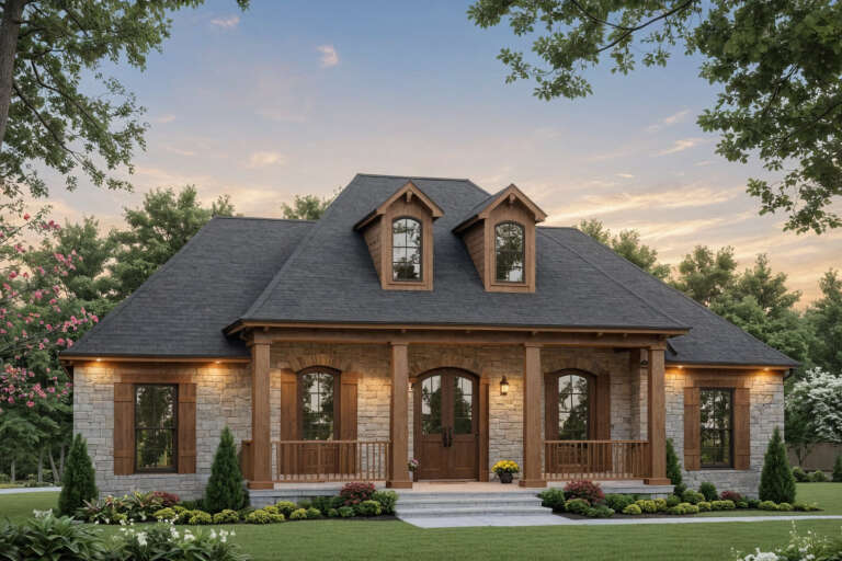 House Plan House Plan #3791 Angled Front Elevation