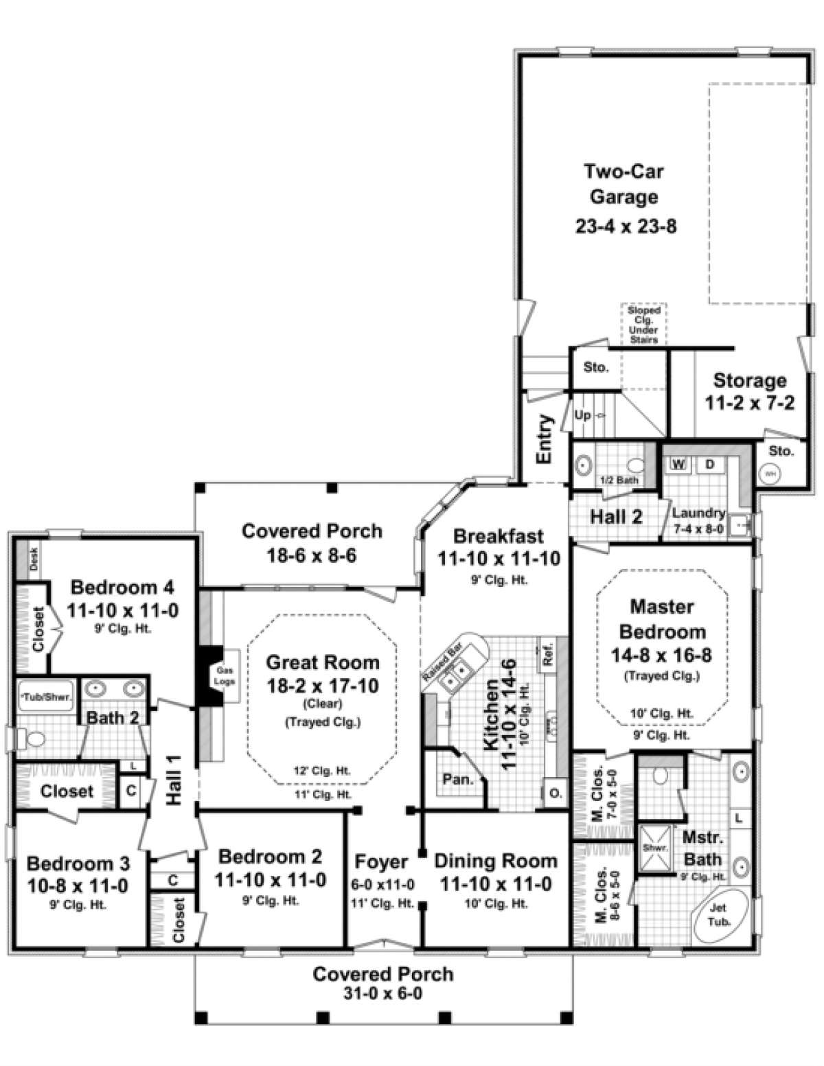 Main Floor for House Plan #348-00186