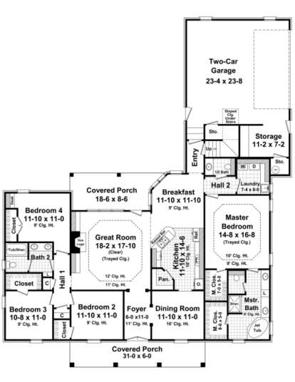 Main Floor for House Plan #348-00186