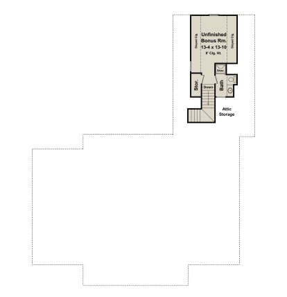 Bonus Room for House Plan #348-00186