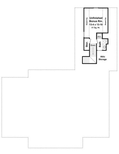 Bonus Room for House Plan #348-00186