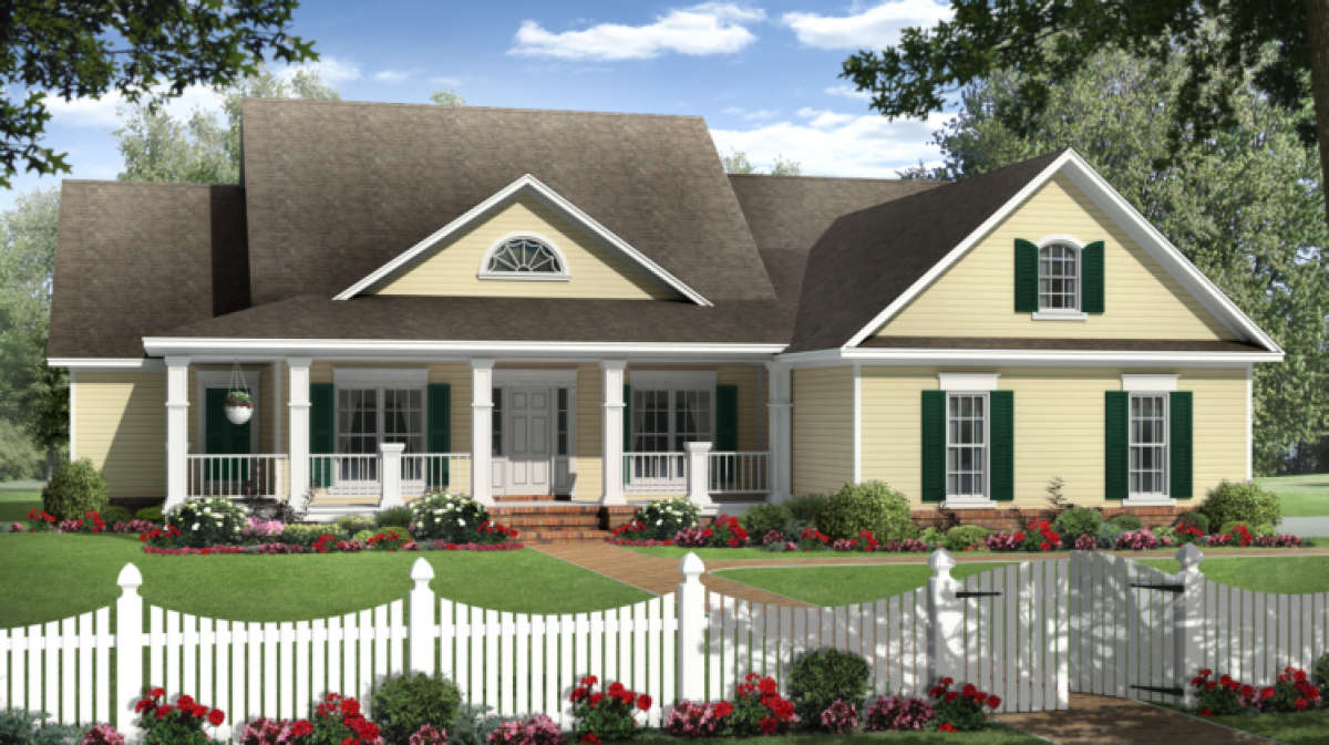 Traditional House Plan #348-00187 Elevation Photo